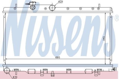 Радіатор охолоджування NISSENS 67709