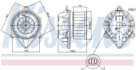 Вентилятор салону NISSENS 87403