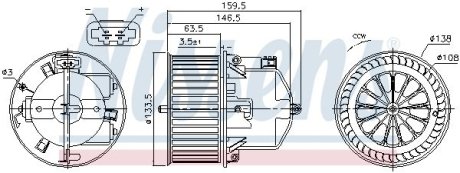 Вентилятор салону NISSENS 87761