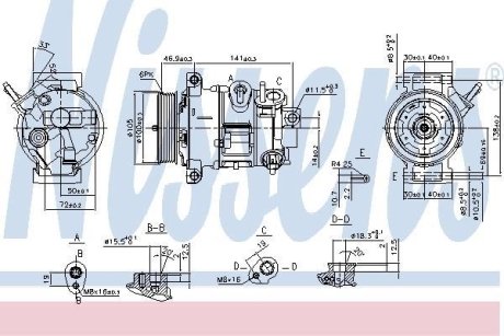 Компресор кондиціонера First Fit NISSENS 890030 (фото 1)