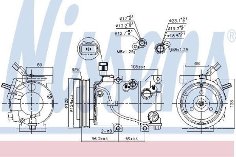 Компресор кондиціонера NISSENS 890235