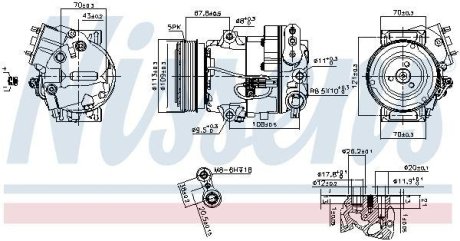 Компресор кондиціонера NISSENS 890266