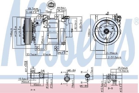 NISSAN Компресор кондиціонера ALTIMA 2.5 06- NISSENS 890293 (фото 1)