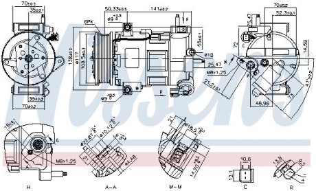 Компресор кондиціонера NISSENS 890758