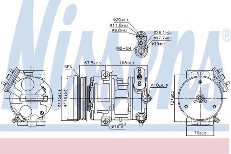 Компресор кондиціонера First Fit NISSENS 89100 (фото 1)