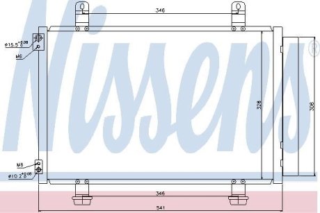 Конденсер кондиціонера NISSENS 940079