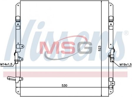 Радiатор кондицiонера NISSENS 94053