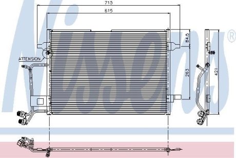 Радіатор кондиціонера First Fit NISSENS 94207