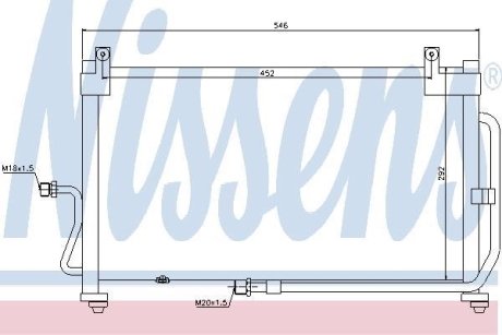 Конденсер кондиціонера NISSENS 94411