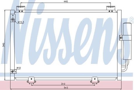 Конденсер кондиціонера NISSENS 94581