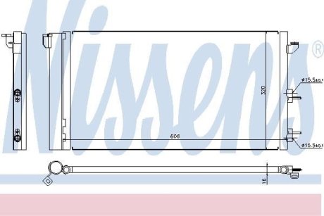 Конденсер кондиціонера NISSENS 94670