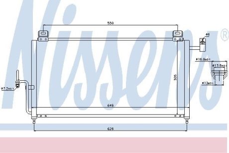 Конденсатор без хладогену NISSENS 94720