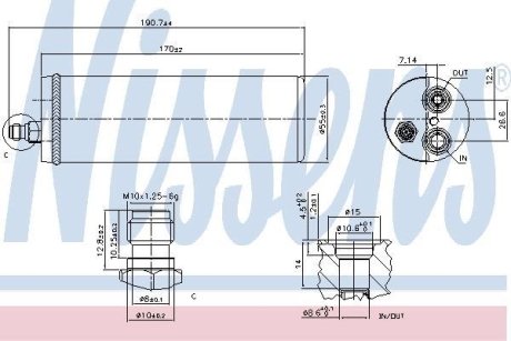 Осушувач кондиціонера NISSENS 95386