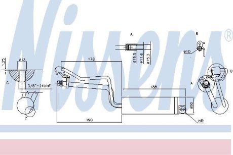 NISSAN Осушувач QASHQAI / QASHQAI +2 I 06- NISSENS 95448