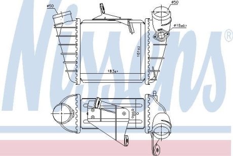 SKODA Інтеркулер FABIA I 1.9TDI 00- NISSENS 961200