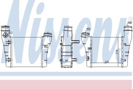 AUDI Інтеркулер лів. A4 2.0TDI/TFSi 04- NISSENS 96549