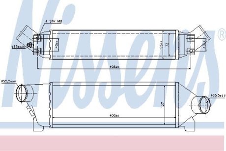 FORD Інтеркулер TRANSIT 2.0 D 04- NISSENS 96642 (фото 1)