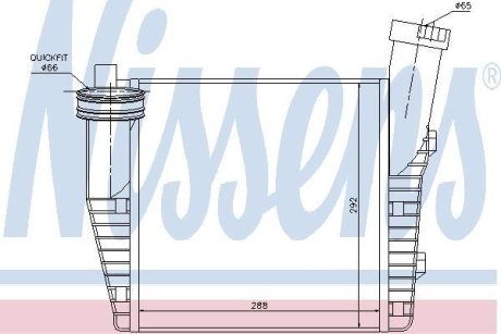 Радиатор наддува NISSENS 96687