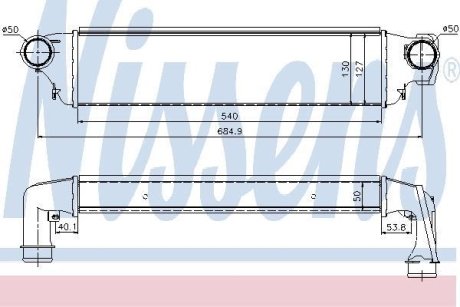 Радиатор наддува NISSENS 96741