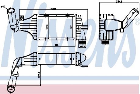 OPEL Інтеркулер Astra G, Zafira A 1.7/2.0CDTI/DTI 99- NISSENS 96788