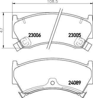 Колодки гальмівні дискові передние Nissan Almera 1.4, 1.6 (95-00) NISSHINBO NP2007