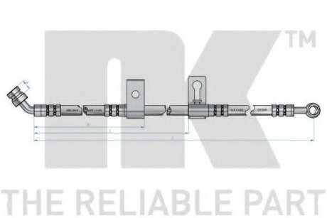 Тормозной шланг NK 853511