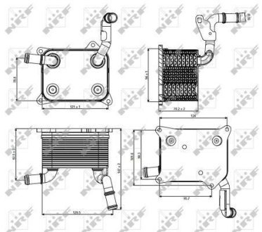 Радіатор оливний NRF 31266