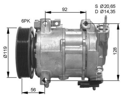 Компресор кондиціонера NRF 32593