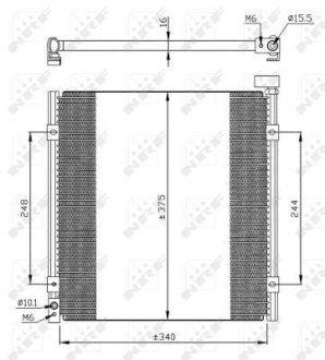Конденсер кондіционера (вир-во) NRF 35264