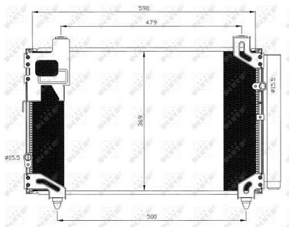 Конденсер кондиціонера NRF 35596