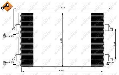 Радіатор кондиціонера NRF 35749