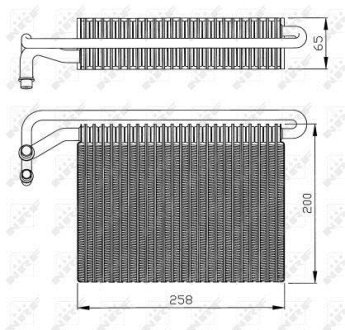 Випарник кондиціонера NRF 36096