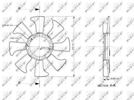 Крильчатка вентилятора NRF 49867
