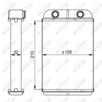 Радіатор пічки NRF 53611