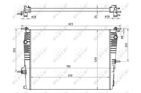 Радіатор охолодження NRF 53965