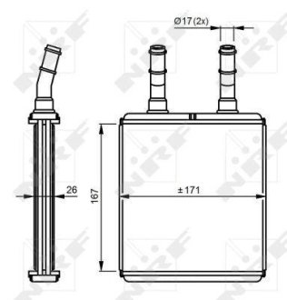 Радиатор отопителя NRF 54291