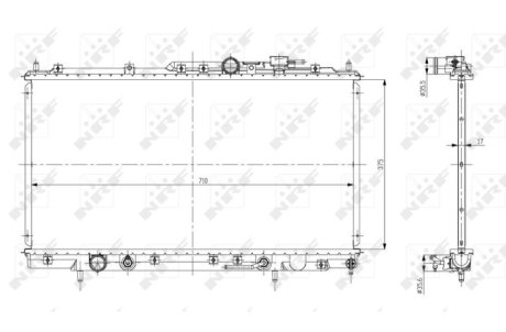 Радиатор охлаждения NRF 56078 (фото 1)