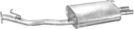 Глушитель (задняя часть) алюминизированная сталь Honda Accord (90-98)/Rover 620 2.0, 2.2 (93-) (09.25) POLMOSTROW 0925