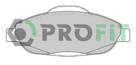Колодки гальмівні дискові PROFIT 50004003 (фото 1)