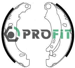 Колодки тормозные барабанные PROFIT 5001-0576