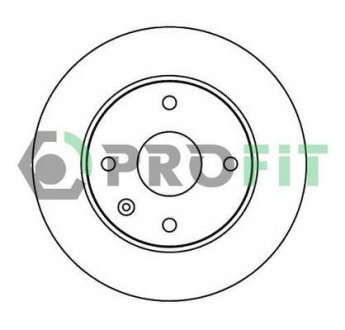 Диск гальмівний PROFIT 5010-2003 (фото 1)