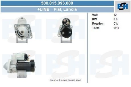 Стартер PSH 500015093000 (фото 1)