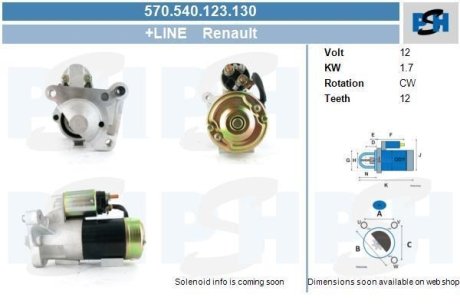 Стартер PSH 570540123130