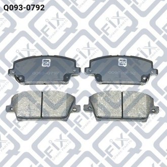 Колодки гальмівні передні дискові Q-fix Q0930792