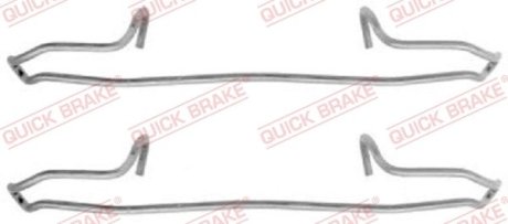 Комплект прижимних планок гальмівного супорту QUICK BRAKE 1091159 (фото 1)