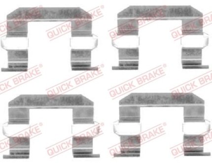 Комплект прижимних планок гальмівного супорту QUICK BRAKE 1091645 (фото 1)