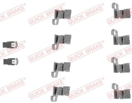 Комплект прижимних планок гальмівного супорту QUICK BRAKE 1091671 (фото 1)