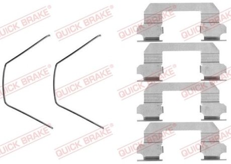 Комплект прижимних планок гальмівного супорту QUICK BRAKE 1091789 (фото 1)