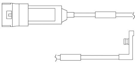 Датчик износа тормозных колодок QUICK BRAKE WS 0119 A (фото 1)