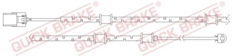 Датчик зносу,гальм.колодки QUICK BRAKE WS0318A